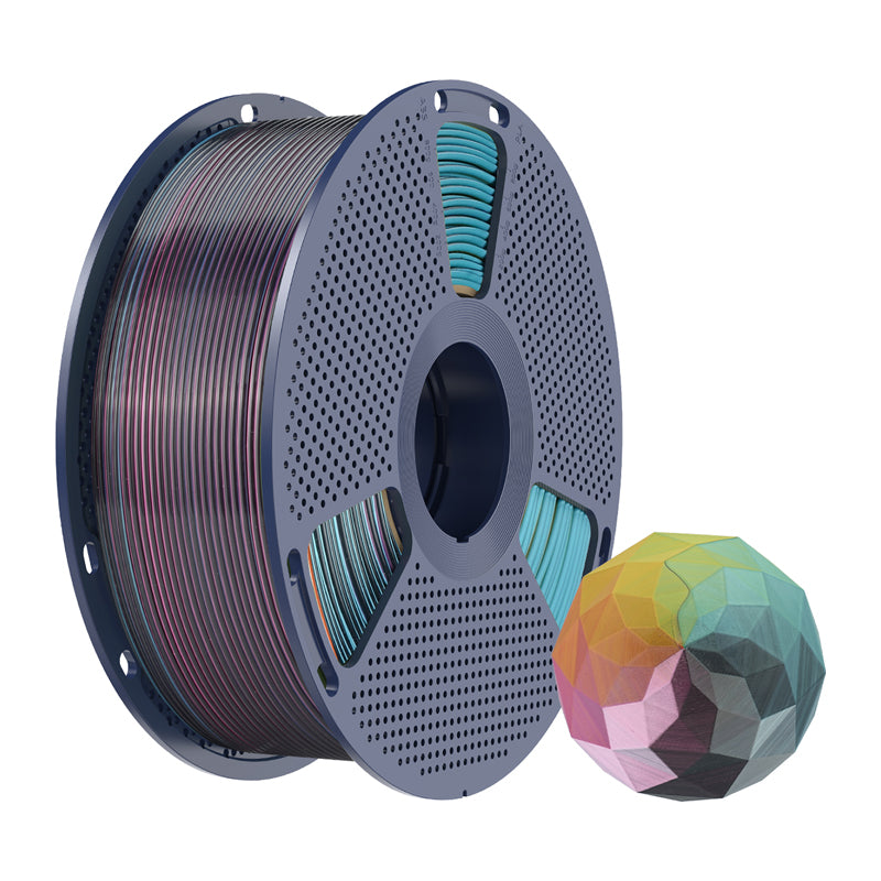Sunlu PLA+ Silk Forth-Color Filament (red-yellow-green-black) - Image 2