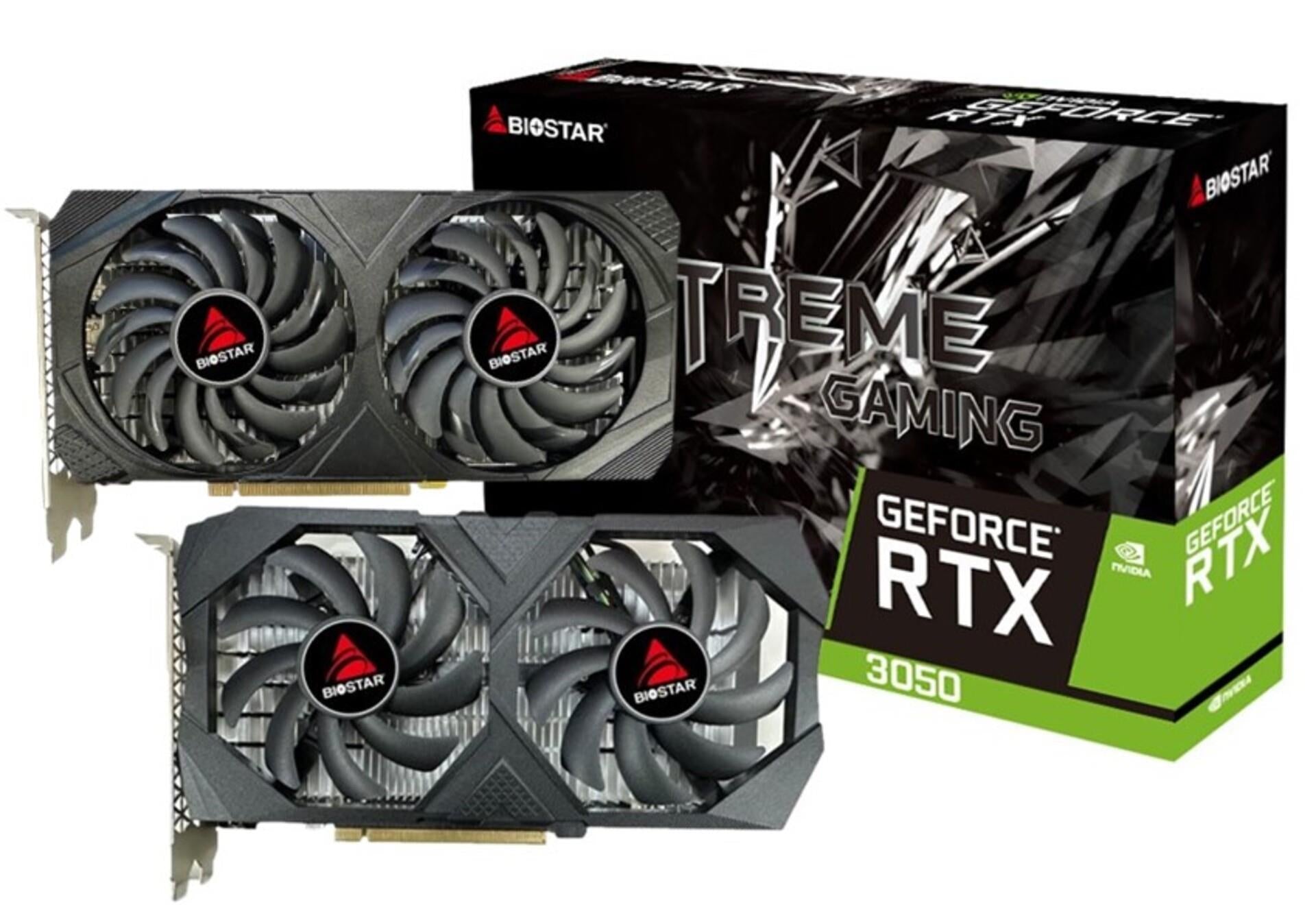 Graphics Card BIOSTAR NVIDIA GeForce RTX 3050 1042 MHz 6 GB GDDR6 96 bit VN3516RF68
