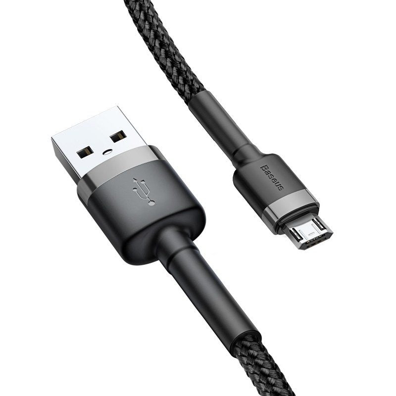 Baseus Cafule Micro USB cable 2.4A 1m (Gray + Black) - Image 4