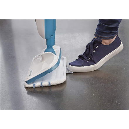 BLACK & DECKER Steam mop | FSM13E1-QS | Power 1300 W | Water tank capacity 0.38 L | White