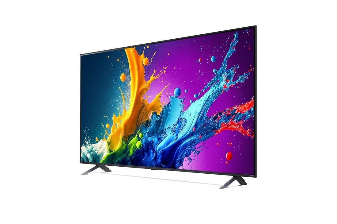 TV Set LG 65" 4K/Smart 3840x2160 Wireless LAN Bluetooth webOS Black 65QNED80T3A