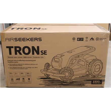 SALE OUT. AIRSEEKERS LIMITED Tron SE 300° AI Vision Mulching Mower, 1500m², Ai Vision + NRTK | 10 Ah | DAMAGED PACKAGING
