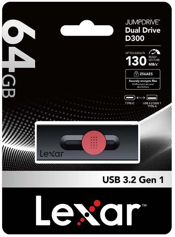 MEMORY DRIVE FLASH USB3.2 64GB/LJDD300064G-BNBNG LEXAR