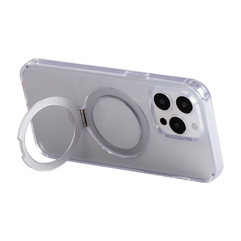 Magnetic protective phone case with holder Joyroom JR-BP004 for iPhone 15 (transparent) - Image 1