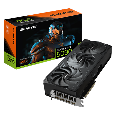 Gigabyte GeForce RTX 5090 WINDFORCE OC 32G | NVIDIA | 32 GB | GeForce RTX 5090 | GDDR7 | HDMI ports quantity 1 | PCI-E 5