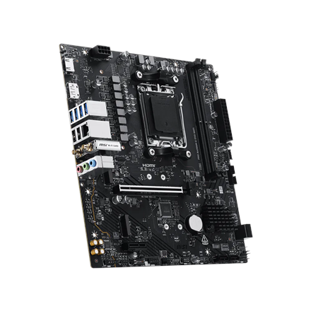 MSI PRO A620AM-G EVO WIFI | Processor family AMD | Processor socket AM5 | DDR5 | Number of SATA connectors 4 | Supported