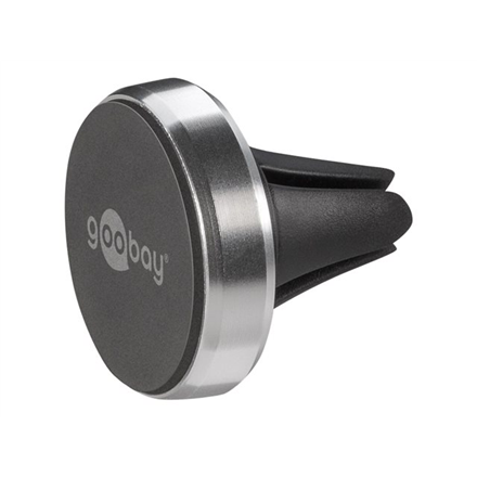Goobay | Magnetic mount Metal Slim Design for smartphones (35mm) | 38685 | Black/Silver | Magnetic holder is suitable fo