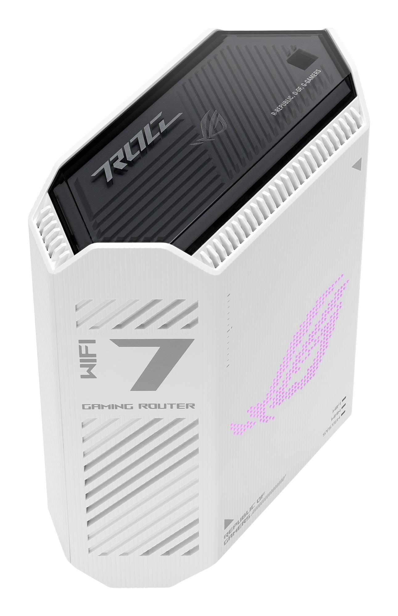 Wireless Router ASUS GS-BE7200 Wi-Fi 7 (802.11be) Data speed 7200 Mbit/s Ethernet WAN Yes WAN connection type RJ-45 Ethernet LAN Yes 4xLAN ports TUF-BE9400