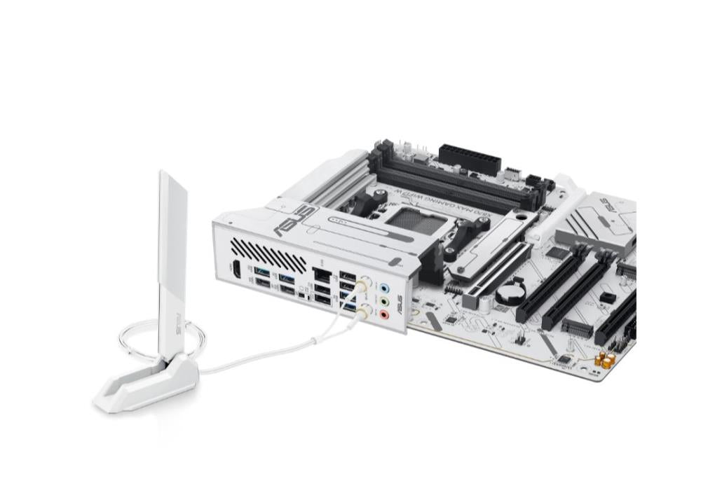 Mainboard ASUS AMD X870 SAM5 ATX Memory DDR5 Memory slots 4 1xPCI-Express 3.0 16x 2xPCI-Express 4.0 16x 1xPCI-Express 5.0 16x 3xM.2 1xHDMI 4xUSB 2.0 4xUSB 3.2 2xUSB-C 1xOptical S/PDIF 1xRJ45 3xAudio port X870MAXGAMINGWIFI7W