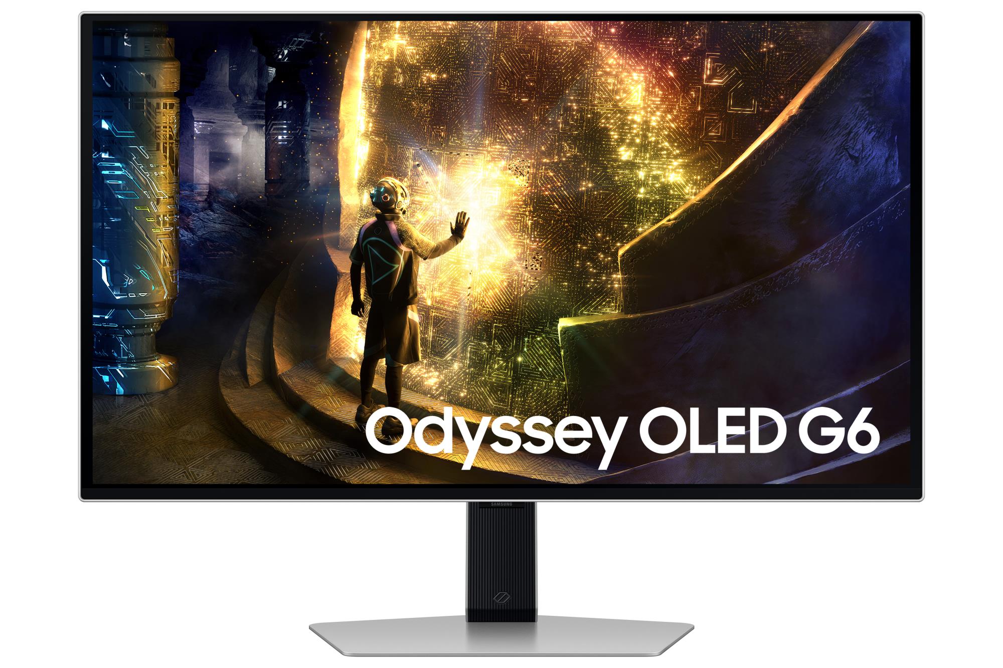 Monitor SAMSUNG LS27DG610SUXEN 27" Gaming Panel OLED 2560x1440 16:9 240Hz Matte 0.03 ms Swivel Pivot Height adjustable Tilt Colour Silver LS27DG610SUXEN