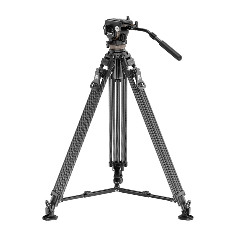 Neewer LL55 Carbon Fiber Video Tripod with Oil Head and Quick-Release Lock - Image 1