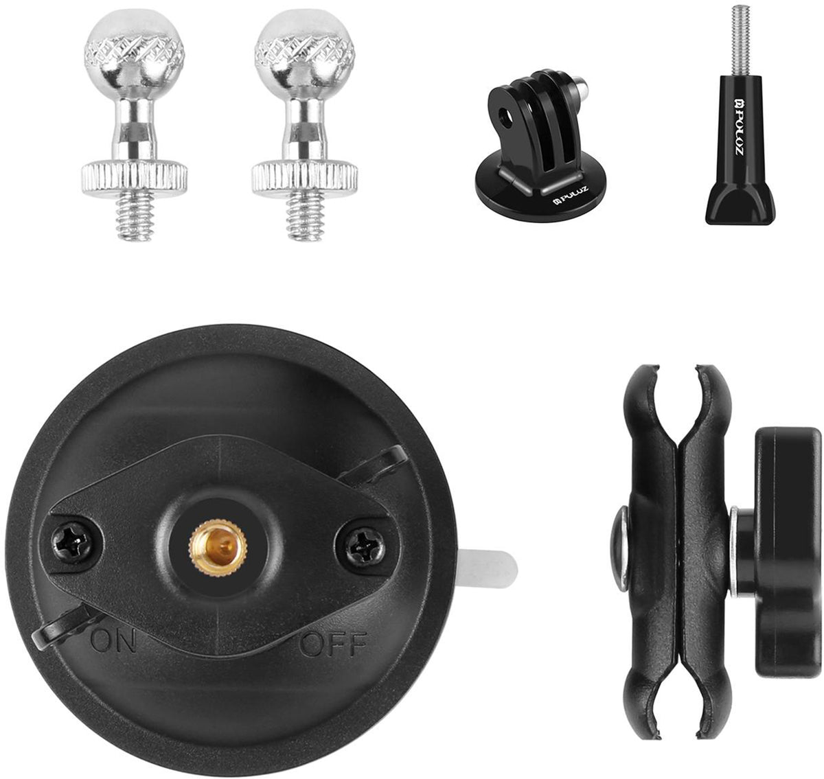 PULUZ Magic Arm Tripod Suction Cup Holder (Black) - Image 2