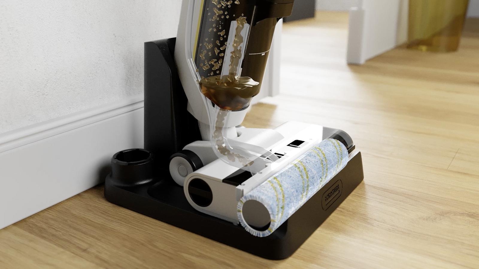 Vacuum Cleaner KARCHER Three-in-one floor cleaner FCV 3 Upright/Wet/dry/Cordless White Weight 3.8 kg 1.056-122.0