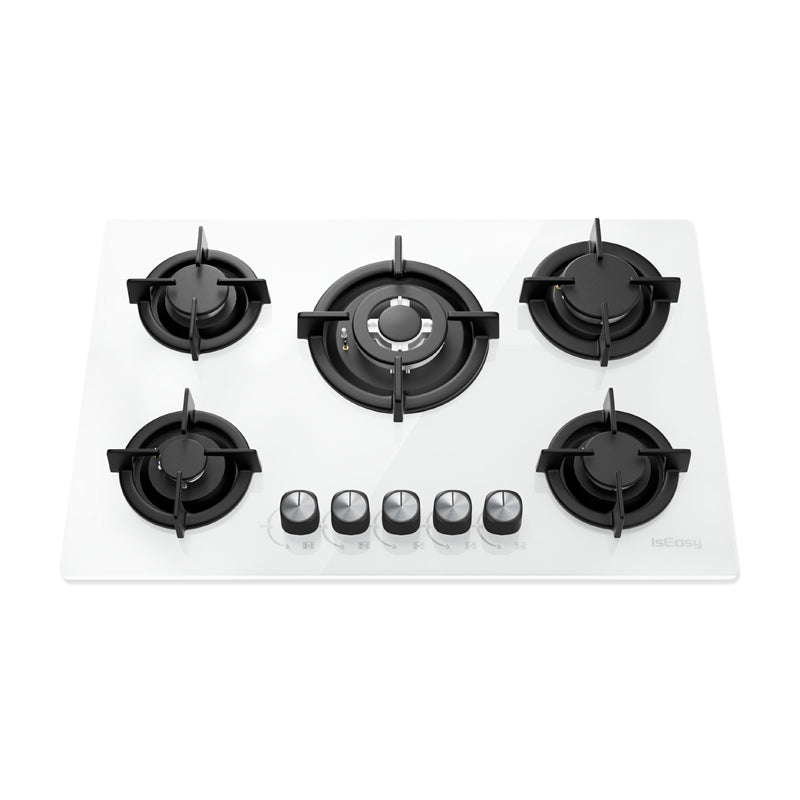 ISEASY MGBG-775 gas hob with 5 burners (white) - Image 3