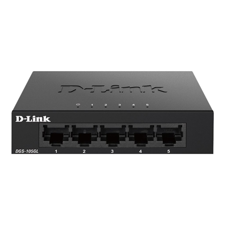 D-Link | Ethernet Switch | DGS-105GL/E | Unmanaged | Desktop | Gigabit Ethernet (copper) ports quantity 5 | 60 month(s)