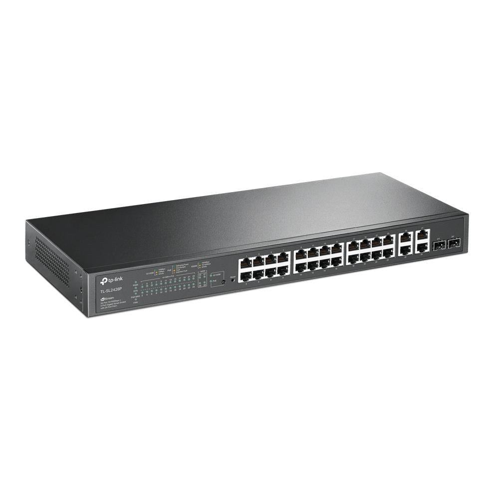 Switch TP-LINK SL2428P Rack PoE+ ports 24 250 Watts SL2428P
