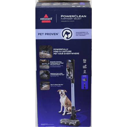 SALE OUT. Bissell Stick Vacuum | PowerClean FurFinder Select | Cordless operating | 200 W | 25.2 V | Operating time (max