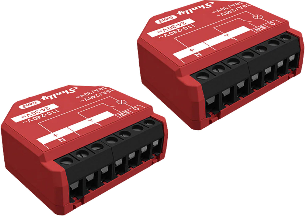 Set of 2 Shelly 1PM Gen3 WiFi/Bluetooth Controllers - Image 1