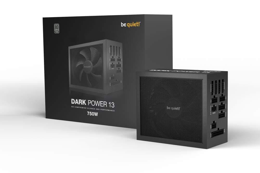 Power Supply BE QUIET 750 Watts Peak Power 850 Watts Efficiency 80 PLUS TITANIUM PFC Active MTBF 100000 hours BN333