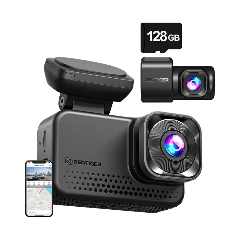 REDTIGER VC70 Wi-Fi 4K + 2.5K 128GB Dash Cam - Image 1