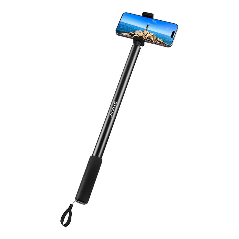 Metal selfie holder 2m PULUZ for Insta360 One RS/X2/X3/X4 camera (black) - Image 1