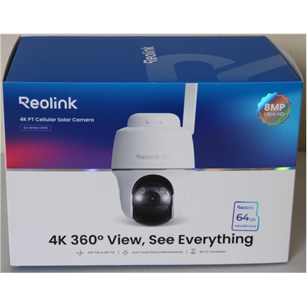 SALE OUT. | Reolink | 4K 4G LTE Wire Free Camera | Go Series G440 | 24 month(s) | Dome | 8 MP | Fixed | IP64 | H.265 | M