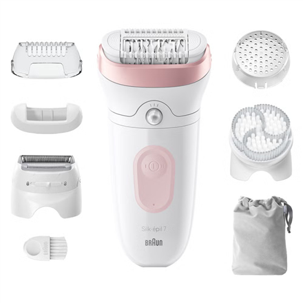 Braun | Epilator | Silk-épil Series 7 7-060 | Operating time (max) 40 min | Number of power levels 1 | Wet & Dry | White