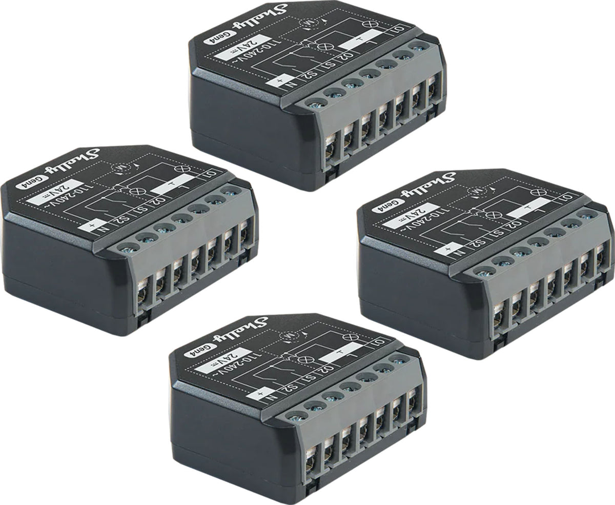 Set of 4 Shelly 2PM Gen4 Zigbee/Matter Controllers - Image 1