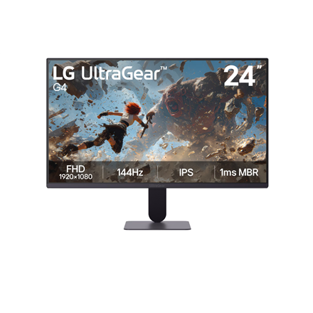 LG 24G411B-B | 24 " | IPS | FHD | 16:9 | 144 Hz | 1 ms | 1920 x 1080 pixels | 250 cd/m² | HDMI ports quantity 1