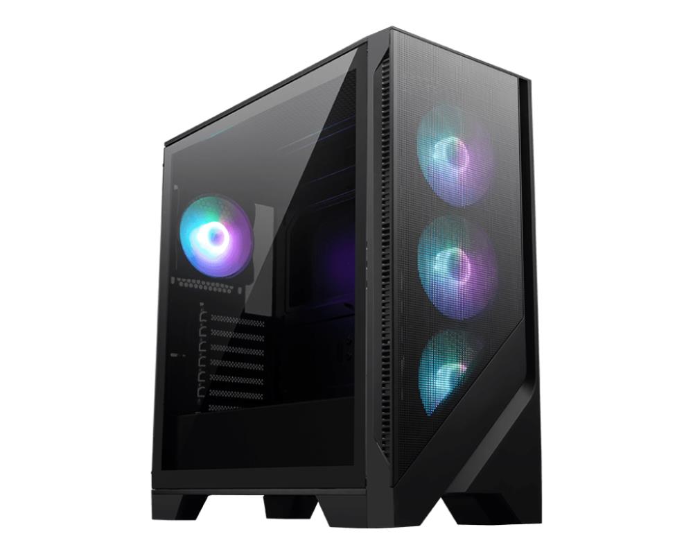Case MSI MAG FORGE 321R AIRFLOW MidiTower Case product features Transparent panel ATX MicroATX MiniITX Colour Black MAGFORGE321RAIRFLOW