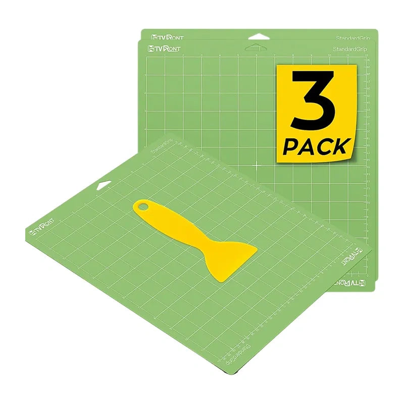 HTVRONT Cutting Mat, 34.8 cm x 37 cm, 3-pack (green) - Image 1