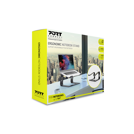 PORT DESIGNS | Ergonomic Notebook stand | 901103 | Notebook Stand | Black