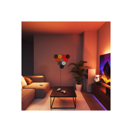 Nanoleaf | Shapes Black Hexagons Starter Kit (9 panels) | 42 W | WiFi