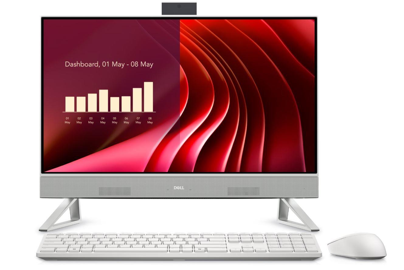 Monoblock PC DELL EC24250 Business All in One CPU Core i5 i5-1334U 1300 MHz Screen 23.8" RAM 16GB DDR5 5200 MHz SSD 512GB Graphics card Intel Iris Xe Integrated ENG Windows 11 Pro Colour White Included Accessories Dell Pro Keyboard and Mouse - KM5221W -