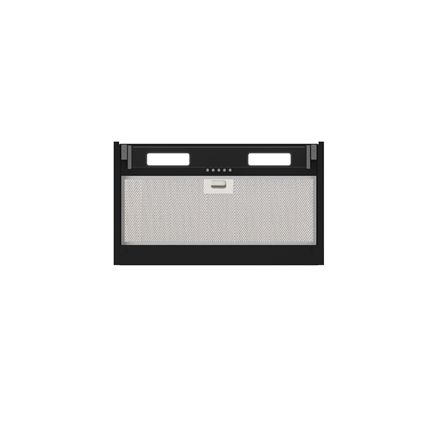 CATA Hood | ARMONIA 60 BK | Canopy | Energy efficiency class C | Width 59.8 cm | 645 m³/h | Mechanical | LED | Black