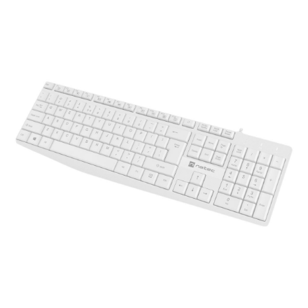 Natec | Keyboard | Nautilus NKL-1951 | Keyboard | Wired | US | White