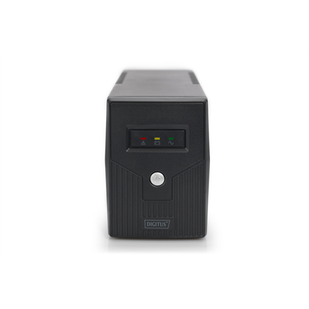 Digitus | Line-Interactive UPS | Line-Interactive UPS DN-170063, 600VA, 360W, 1x 12V/7Ah battery, 2x CEE 7/7 outlet, 2x