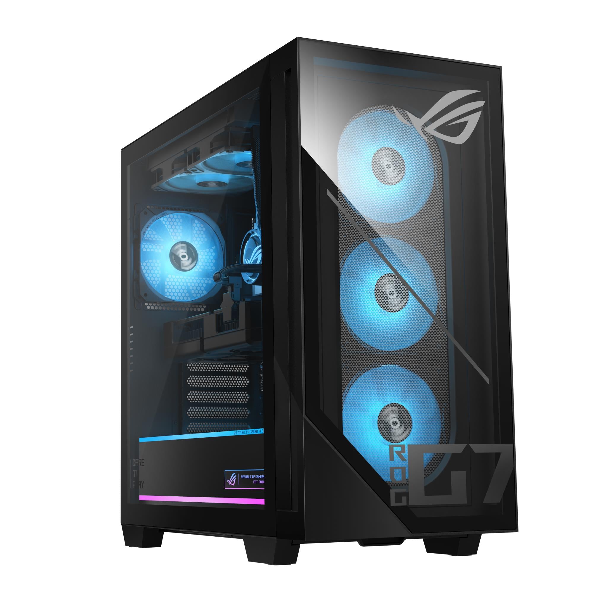 PC ASUS ROG G700 Tower Intel Core Ultra 5 225F 32 GB DDR5-SDRAM Storage SSD SSD 1 TB NVIDIA GeForce RTX 5070 On board graphics Not available Wi-Fi Yes Bluetooth Yes Windows 11 Home 90PF0561-M02PN0