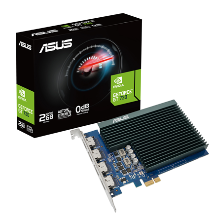 Asus | GT730-4H-SL-2GD5 | NVIDIA | 2 GB | GeForce GT 730 | GDDR5 | HDMI ports quantity 4 | PCI Express 2.0 | Memory cloc
