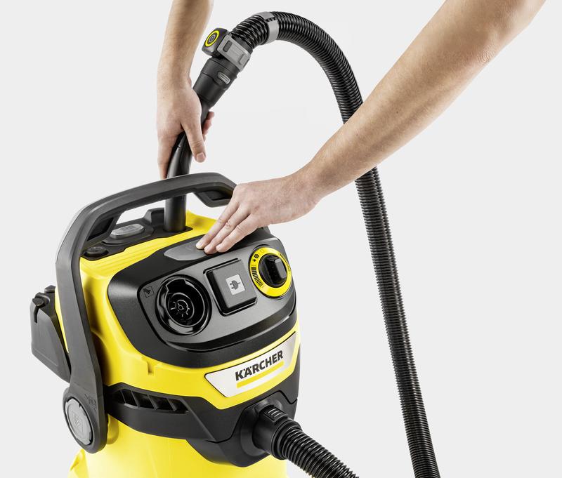 Vacuum Cleaner KARCHER Input power 1200 W Dust capacity 25 L Drum vacuum Cleaning type Dry&wet Dust container Dust bag Colour Black/Yellow 1.628-317.0