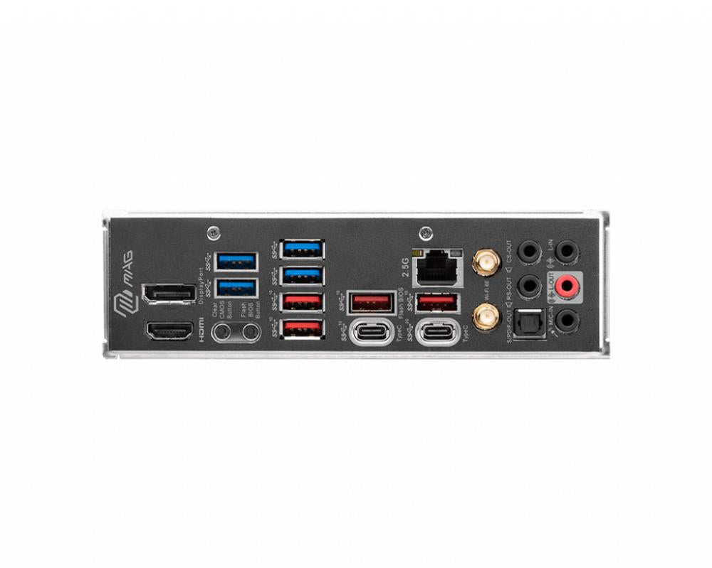 Mainboard MSI Intel Z790 LGA1700 ATX Memory DDR5 Memory slots 4 1xPCI-Express 3.0 1x 2xPCI-Express 5.0 16x 4xM.2 1xHDMI 1xDisplayPort 8xUSB 3.2 2xUSB-C 1xOptical S/PDIF 1xRJ45 5xAudio port MAGZ790TOMAHAWKWIFI