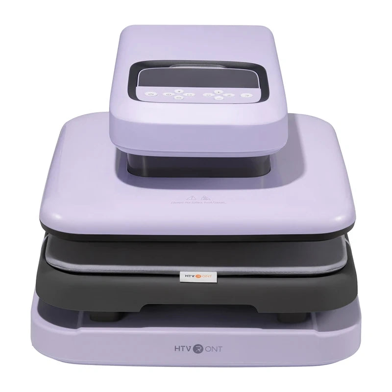 HTVRONT Auto 2 Digit Heat Transfer Press (Purple) - Image 1