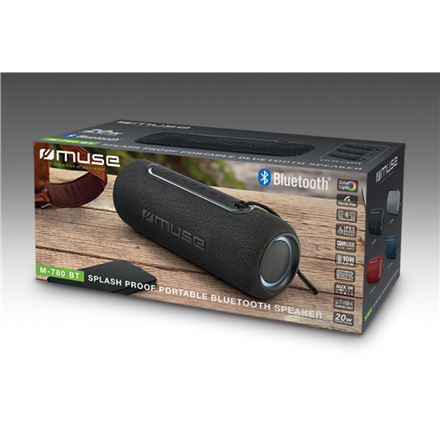 Muse | M-780 BT | Speaker Splash Proof | Waterproof | Bluetooth | Wireless connection | Portable | Black