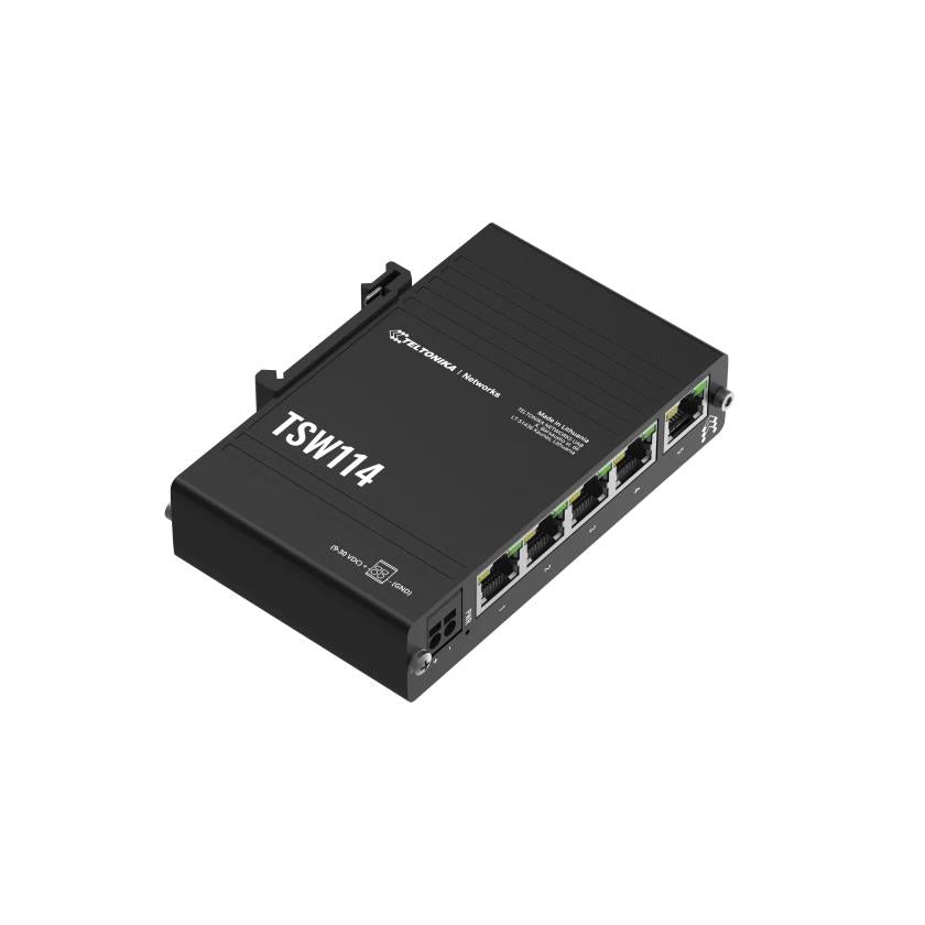 Switch TELTONIKA Switch type Unmanaged 5xRJ-45 ports RJ-45 Ports Type Gigabit Ethernet (10/100/1000) TSW114000000