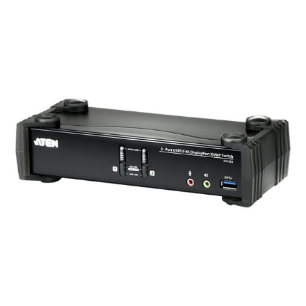 Aten CS1922 2-Port USB 3.0 4K DisplayPort KVMP Switch | Aten | 2-Port USB 3.0 4K DisplayPort KVMP™ Switch (Cables includ