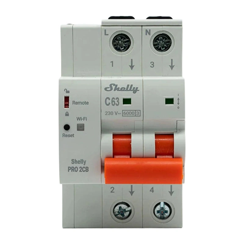 Miniature Circuit Breaker SHELLY Pro 2CB C63 - Image 1