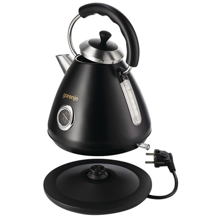 Gorenje | Kettle | K17CLBK | Electric | 2200 W | 1.7 L | Plastic/Metal | 360° rotational base | Black