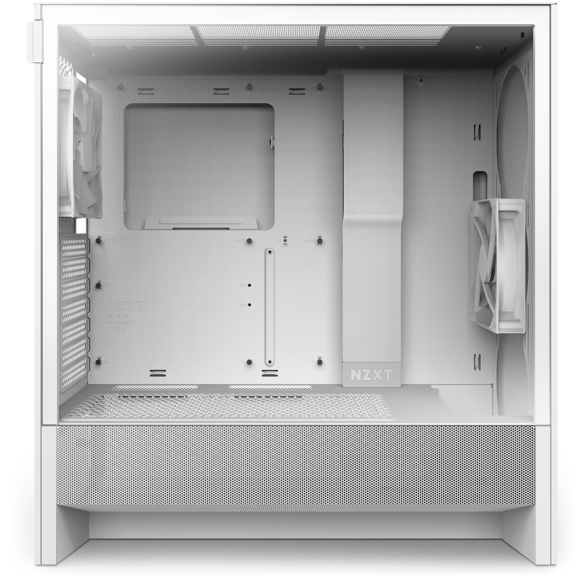 Case NZXT H5 Flow MidiTower Case product features Transparent panel Not included ATX EATX MicroATX MiniITX Colour White CC-H52FW-01