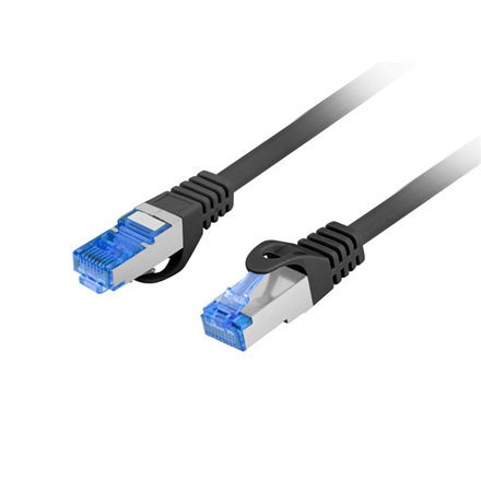 Lanberg | Patchcord Cat.6A S/FTP LSZH CCA Fluke Passed | PCF6A-10CC-1000-BK | 10 m | Black