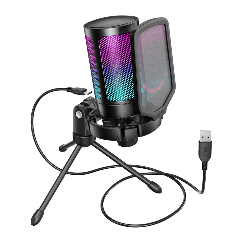 Fifine A6V condenser gaming microphone (black) - Image 2
